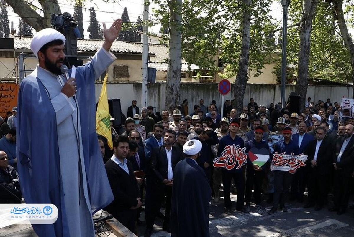 تجمع مردمی "حماسه وعده صادق" در گرگان برگزار شد