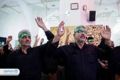 اجتماع عزاداران گلستانی‌ها در حرم مطهر رضوی