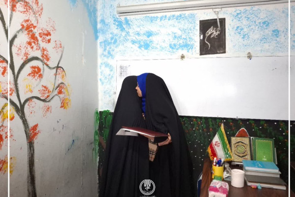 بازدید از موسسه گل های یاس حسینی، قرارگاه قدس دختران فعال در محله تعاون کرمانشاه