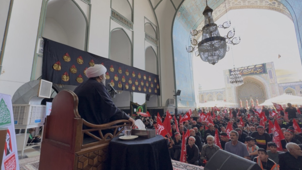 گلستان | طنین فریاد «خون‌خواهی» هیئات گلستانی در صحن گوهرشاد