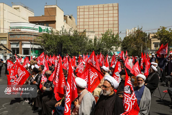 مراسم روز ملی مسجد در میدان فلسطین تهران برگزار شد